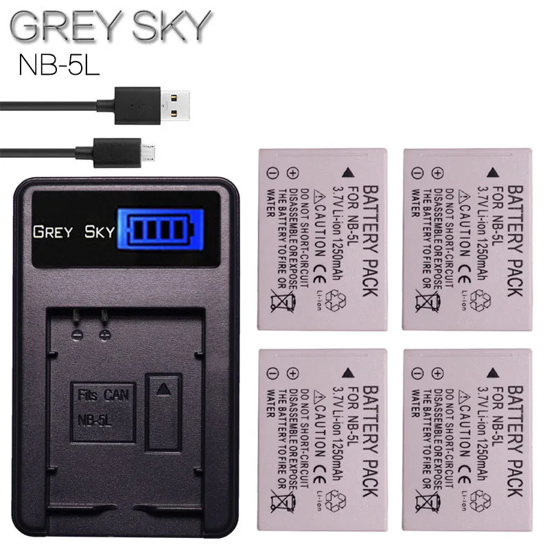 4 шт. Аккумулятор для Canon S110 SX200 SX210 SX220 SX230 IS HS IXUS 850 870 800 860 990 SD|Цифровые аккумуляторы|