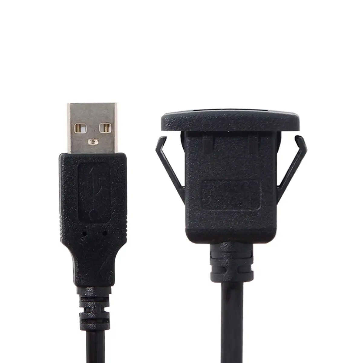 CYDZ 1 м водонепроницаемый один Удлинитель USB 2 0 с защелкой Автомобильный Кабель AUX