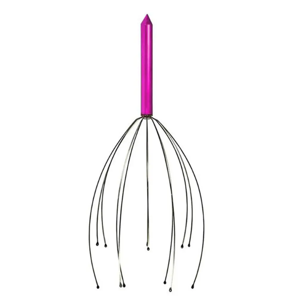 

2021 New Stainless Steel Octopus Head Massager Massage Instrument Head Scratchy Scratching Head Scalp Massager