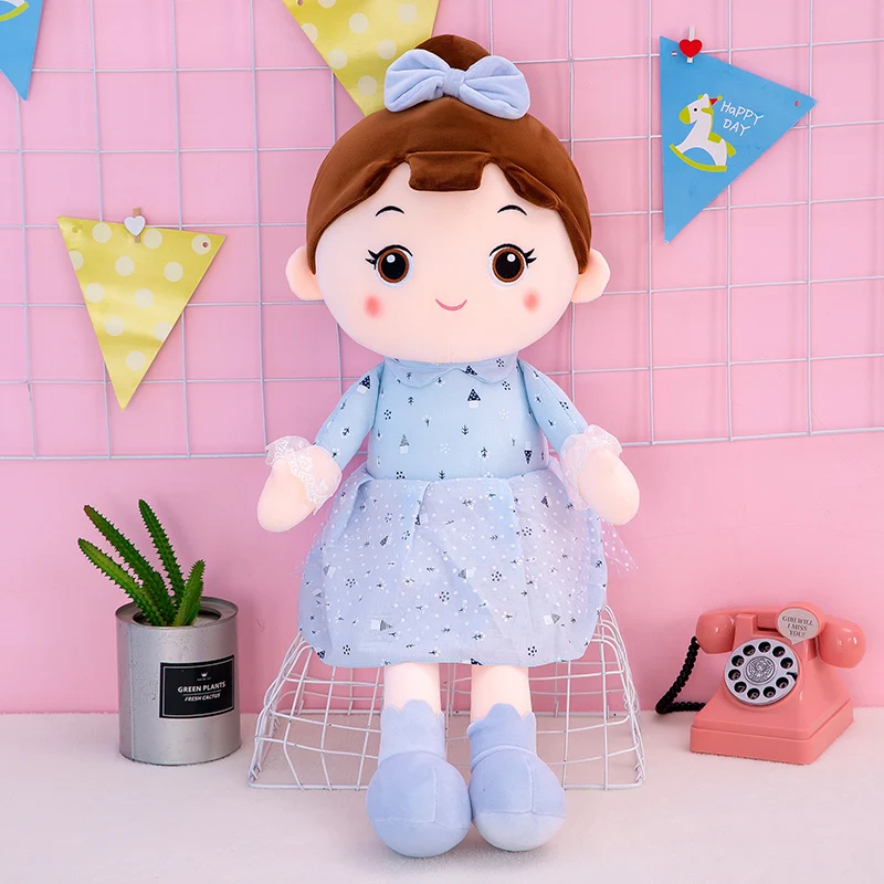 45 см 90 плюшевые куклы для девочек мягкие детские игрушки принцессы с кружевным