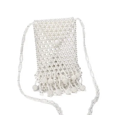 Бренд ручной жемчужные сумочки Lady beaded сумка Для женщин вечерние Винтаж сумки Ins маленькая сумка с клапаном мини сумка через плечо - Цвет: YM1659