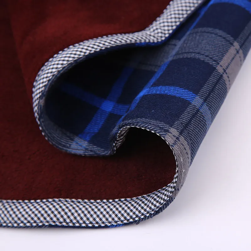 2020 Модные мужские облегающие рубашки на осень и зиму плотные теплые в клетку