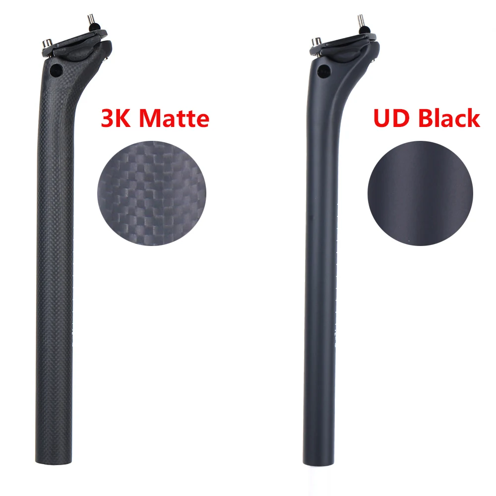 

Carbon Seatpost Mountain Bike 31.6/30.9mm Road bike Seat post 27.2mm MTB Carbon fiber seat tube Offset 20mm