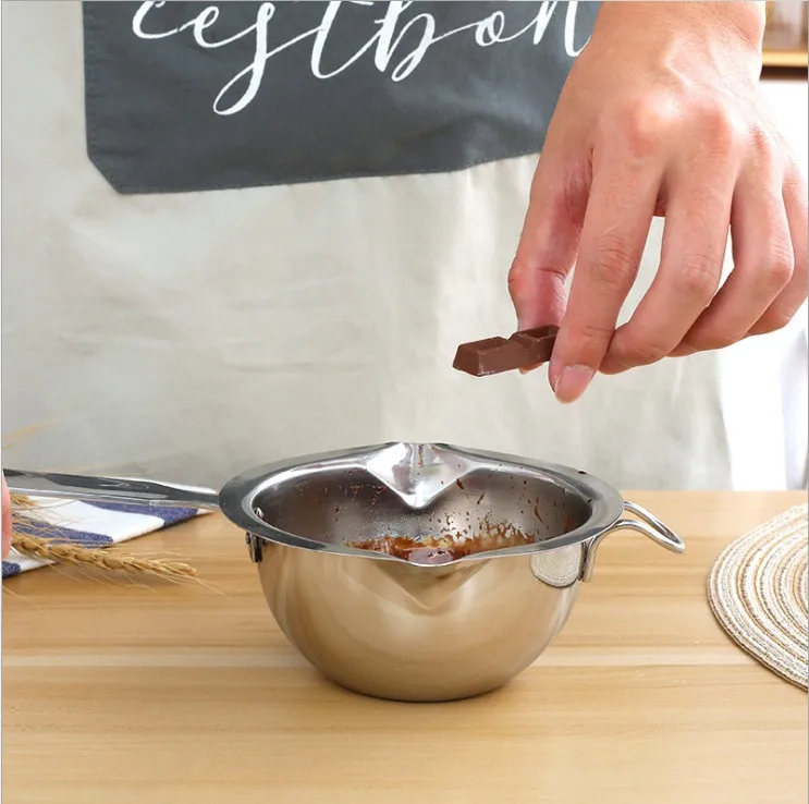 Кастрюля для нагревания шоколада из нержавеющей стали с функциями нагрев чаша