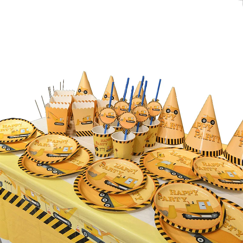 Тема фермы строительный автомобиль инженерный с днем рождения баннер торт