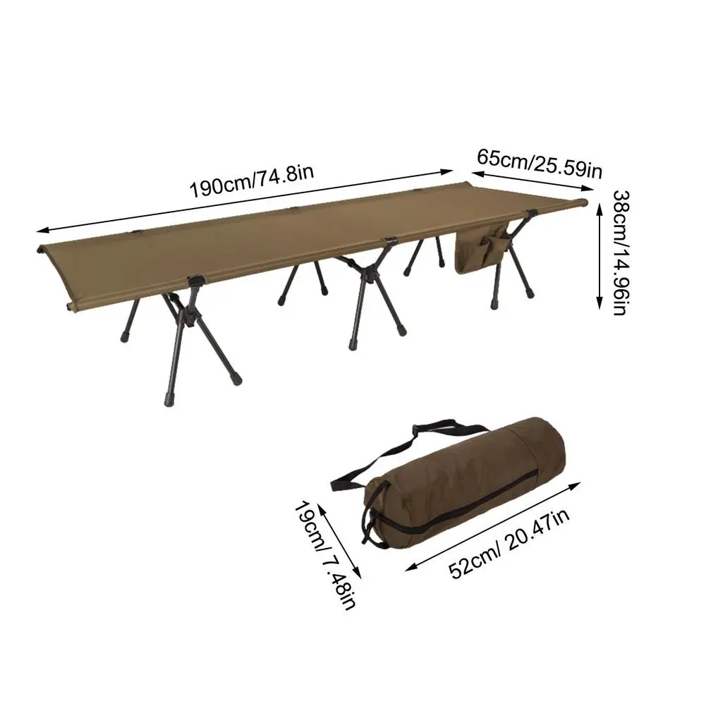 

Camping Cots Compact Ultralight Camping Bed Outdoor Beach Travel Tent Sleeping Fishing Cots Portable Folding Bed