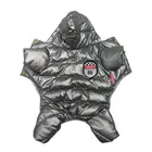 Толстый пуховик для маленьких собак, зимнее пальто для щенков, водонепроницаемая куртка с капюшоном для собак, комбинезоны, одежда для чихуахуа и Йорка