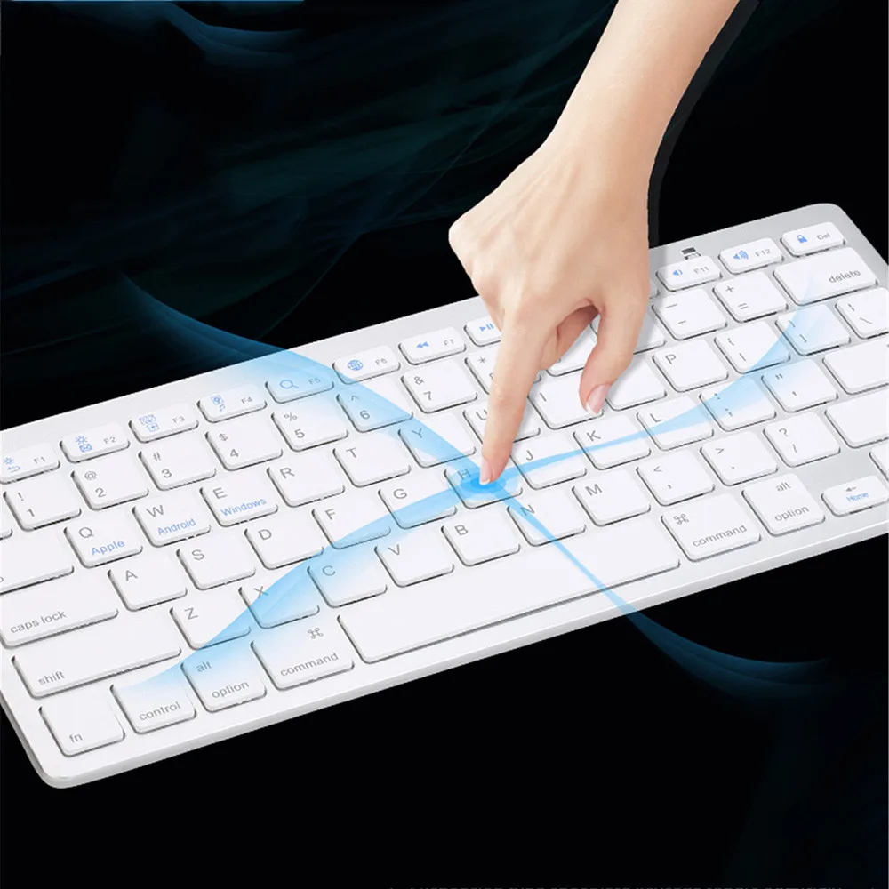 НОВАЯ тонкая беспроводная клавиатура BT 3 0 Для iMac/iPad/Android/телефона/планшетного ПК