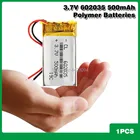 Аккумулятор 3,7 в, 602035, 500 мА  ч, литий-ионный, полимерный, для DVR, GPS, автомобильного тахографа, Bluetooth, наушников