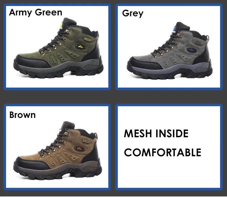Winter Men's Ankle Boots Classic Outdoor Athletic Sneakers Athletic Shoes Women Boots Female Warm Large Size Cotton Shoes 36-48