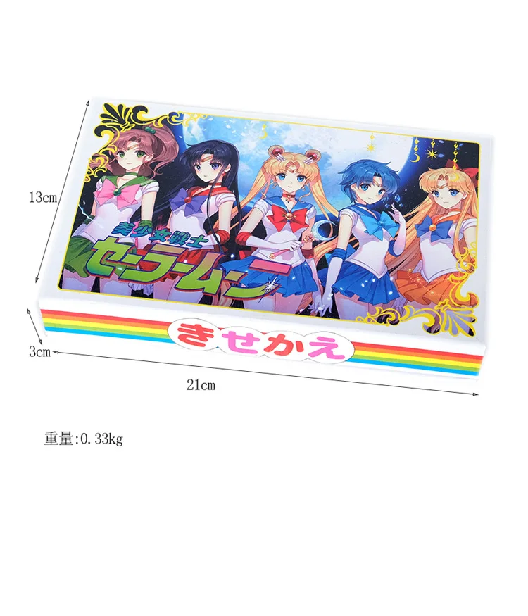 Аниме Сейлор Мун Кристалл Набор Фигурки игрушки палочка Коллекция ожерелье Подвески брелоки Аксессуары для