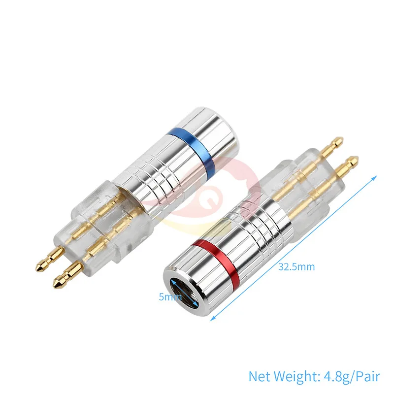 HD600 HD650 HD580 HD25 обновление pin металлический штекер 1 пара(L+ R - Цвет: Серебристый