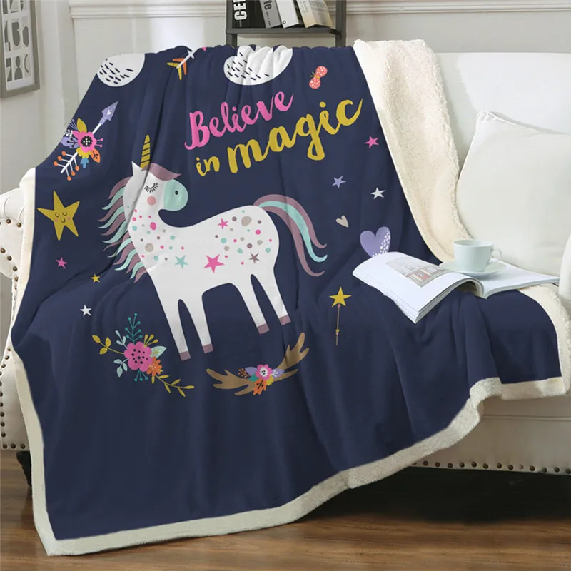 Comprare Nuovo Letto Con Letto Dream Cloud Arcobareno Fall Star Cover Coperta Personalizzata Sherpa Magic Cover