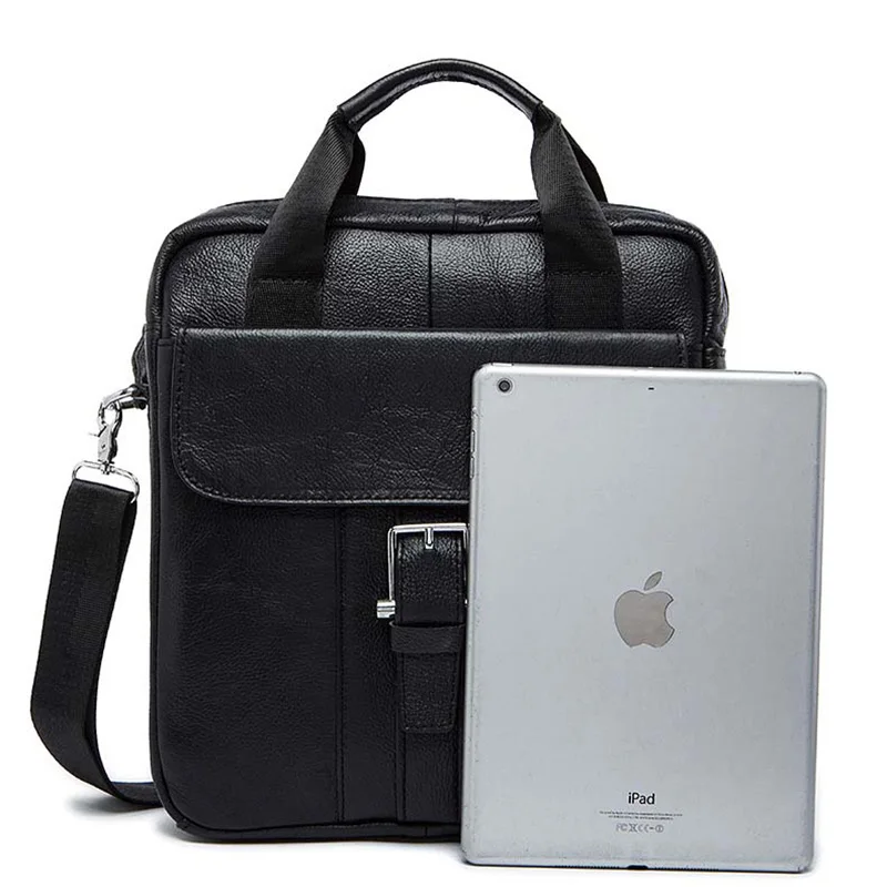 

Genuine Leather Shoulder Bags Fashion Men Messenger Bag Small Male Tote Vintage Crossbody Bags Casual Travel Men's Handbags