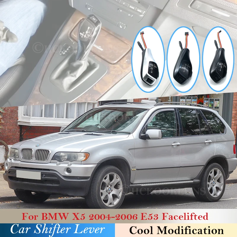 Ручка переключения передач со светодиодной подсветкой рычаг для BMW X5 2004 2005 2006 E53