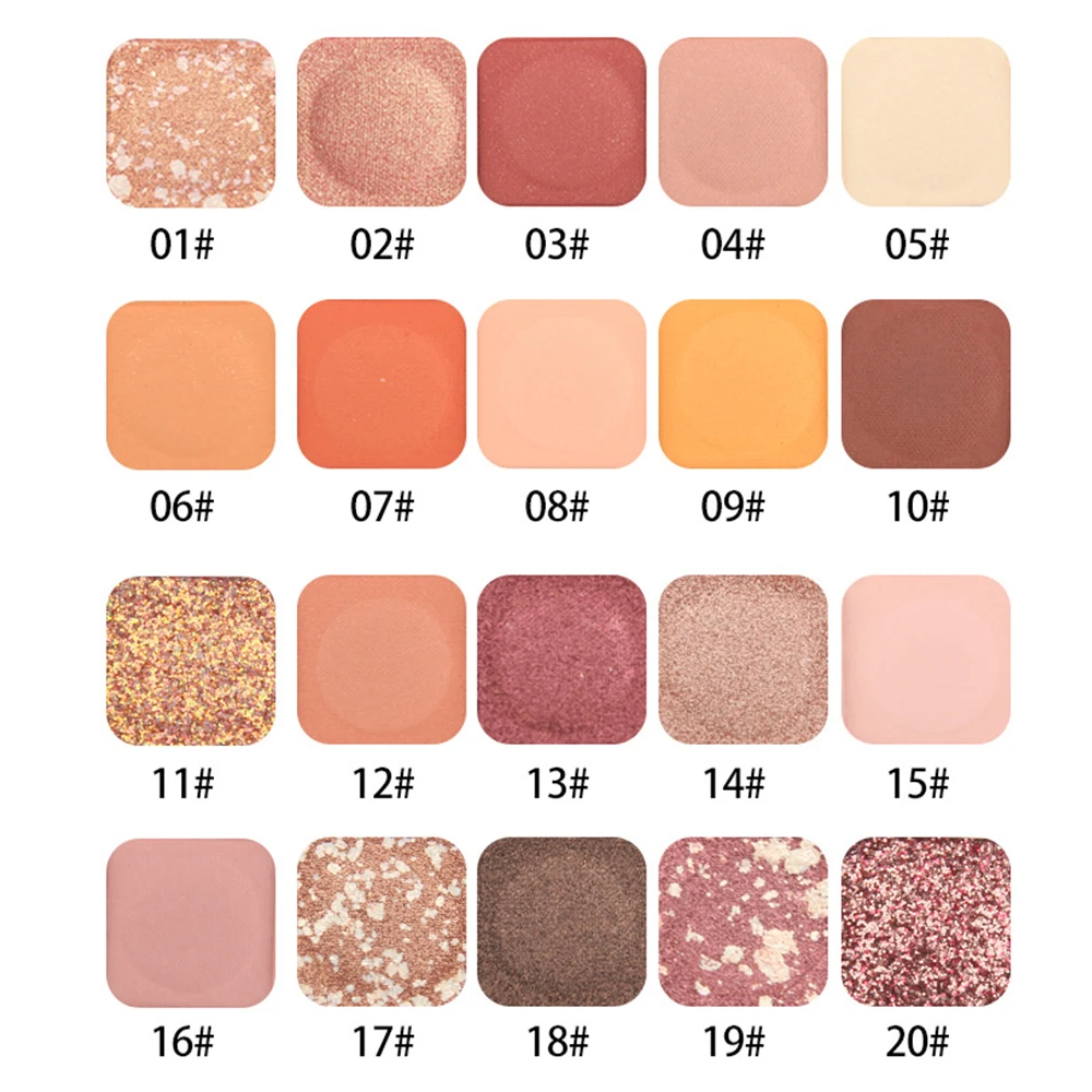 

5 шт., тени для век, неоновые, красные