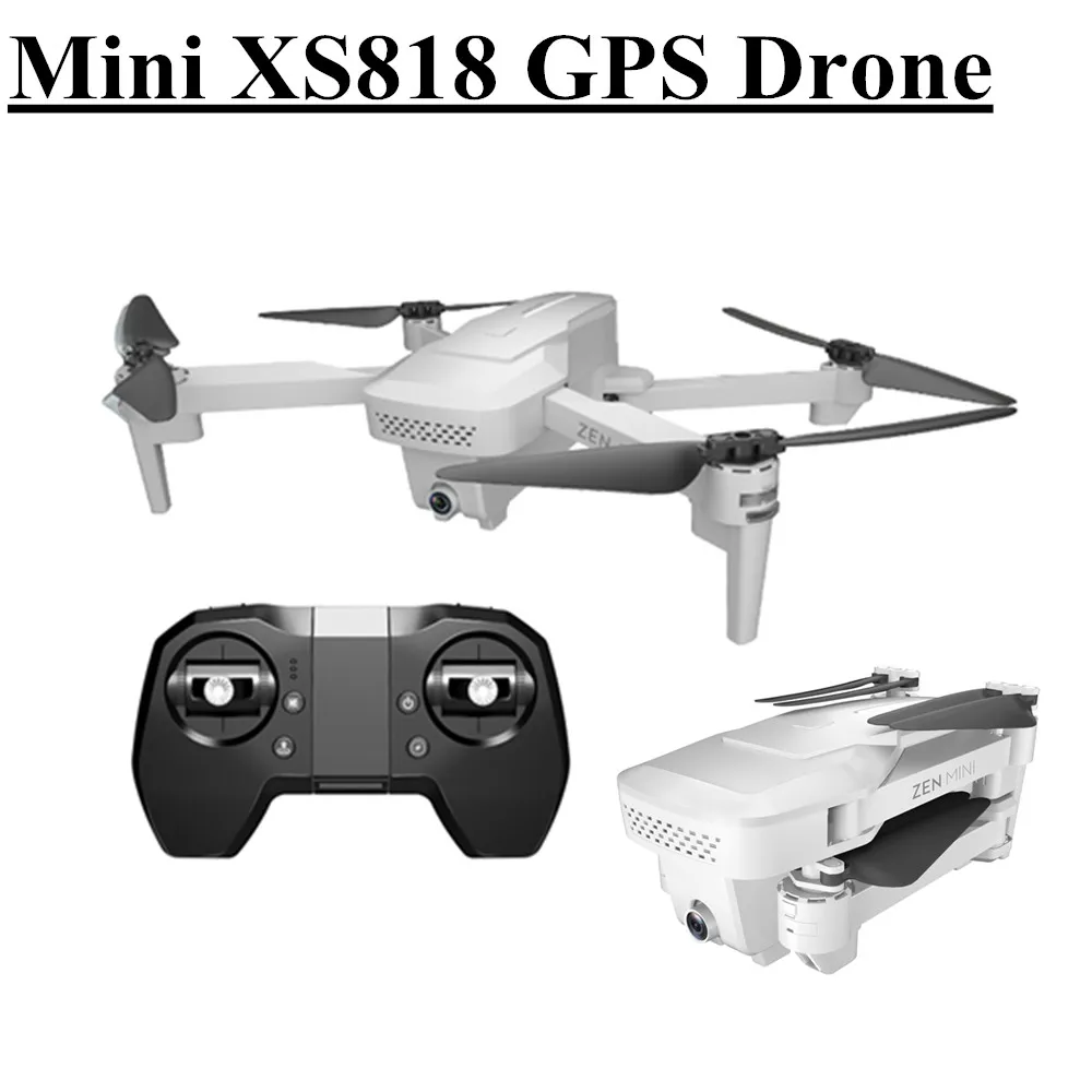 XS818 GPS Дрон с разрешением 4K двойной Камера HD широкоугольный Дроны видом от первого
