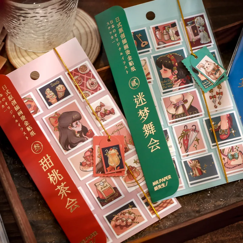 

2pcs/1lot kawaii Stationery Stickers Girl Confession Dream Series Diary Planner junk journal Decorative Scrapbooking DIY