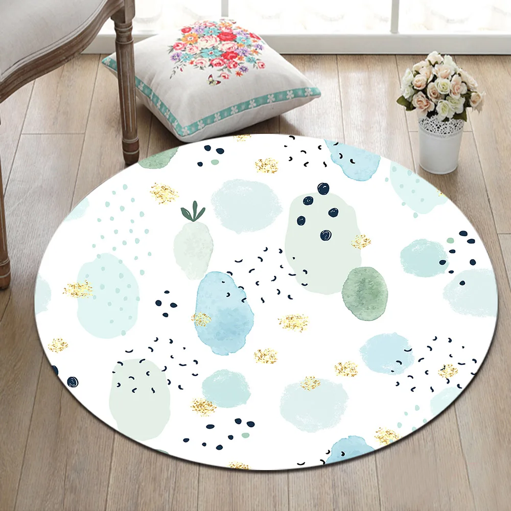 Акварельные круги и пятна круглый ковер домашний декор коврики для гостиной