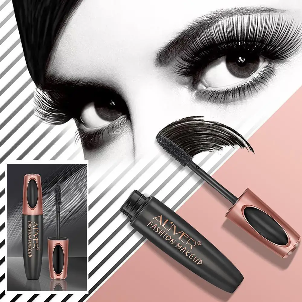 

Universal 4D Silk Fiber Eyelash Mascara Waterproof Brush Makeup Long Extension Eyelash Eyes Eye Lashes Black Lash To Wear E Z0W9