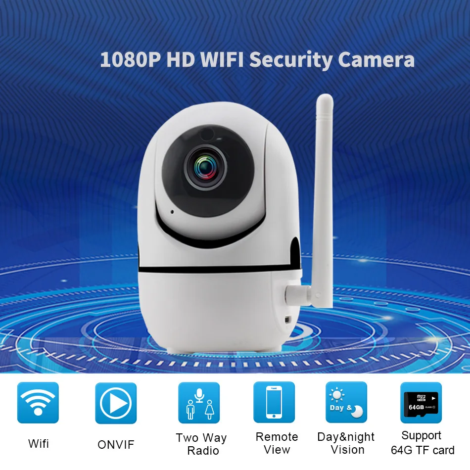 Smar 1080P H.265 домашняя ip-камера видеонаблюдения с поддержкой Wi Камера двухстороннее аудио Беспроводной мини Камера Ночное видение кабельным телевидением беспроводным Камера Видеоняни и Радионяни