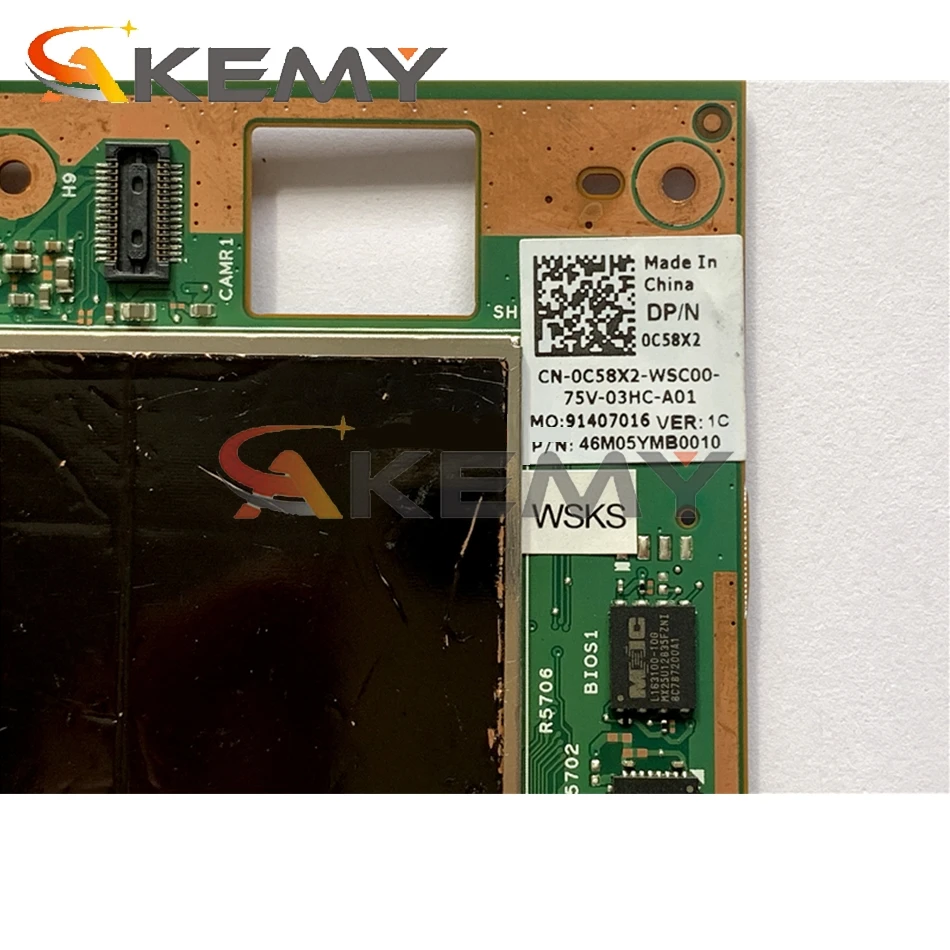 Akemy Фирменная Новинка 14H30-1 ПРБ: H4W2R для Dell Venue 8 5855 материнская плата 4G/64GB/Z8550 CN-0MHH51