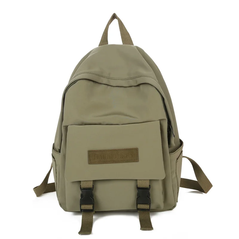 Green SHYAA Backpack Women Backpack Fashion Women Shoulder Bag Solid Color School Bag for Teenage Girl Children Backpacks Travel Bag - Цвет: Green