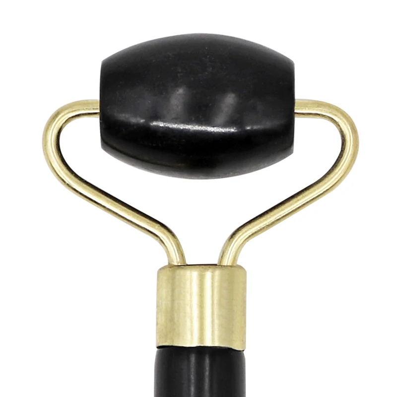 Массажный ролик для лица 1 шт. Нефритовый каменный массажер с двумя головками