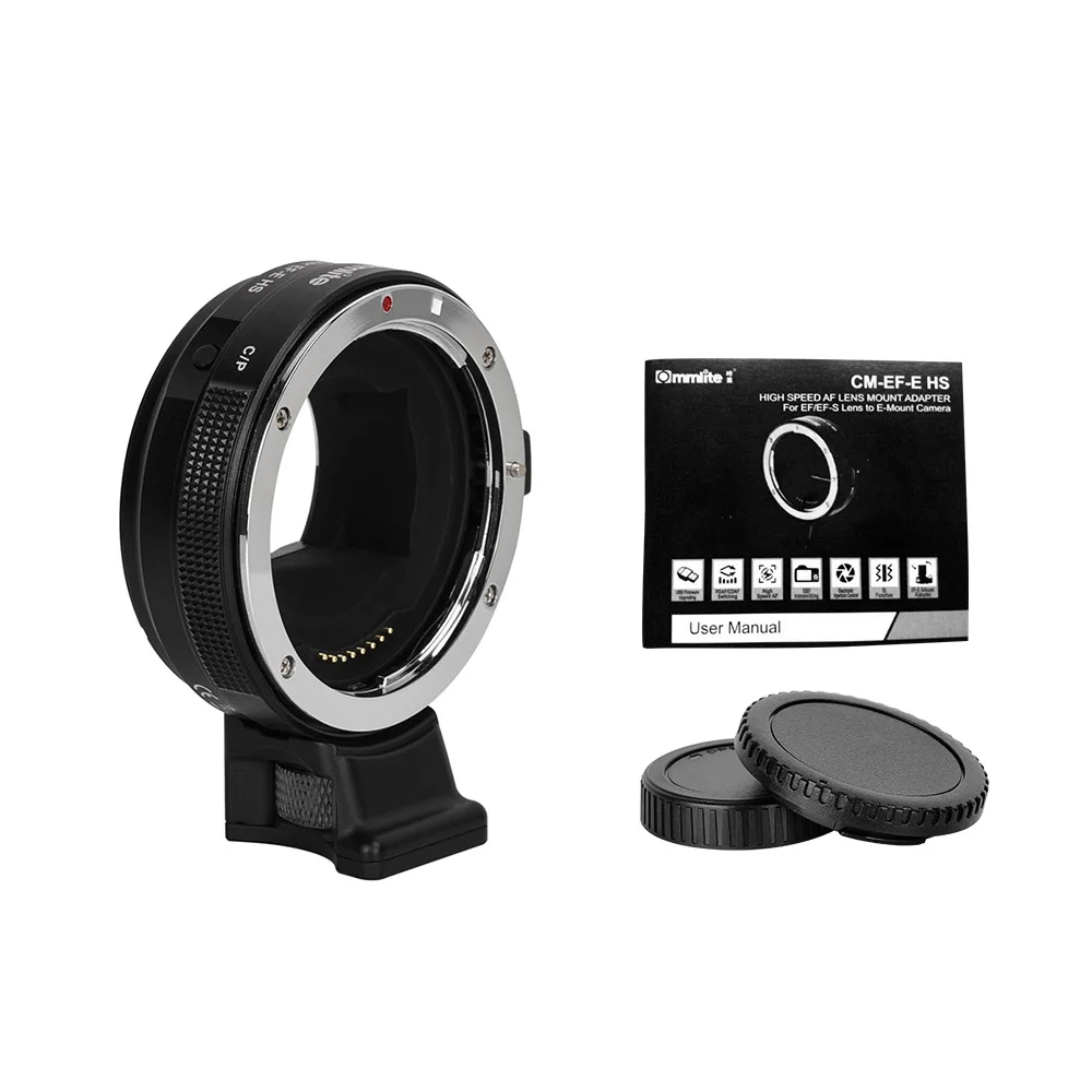 

Commlite CM-EF-E HS Electric High Speed Lens Mount Adapter Ring AF Auto Focus for Canon EF/EF-S Lens to Sony E-Mount Camera