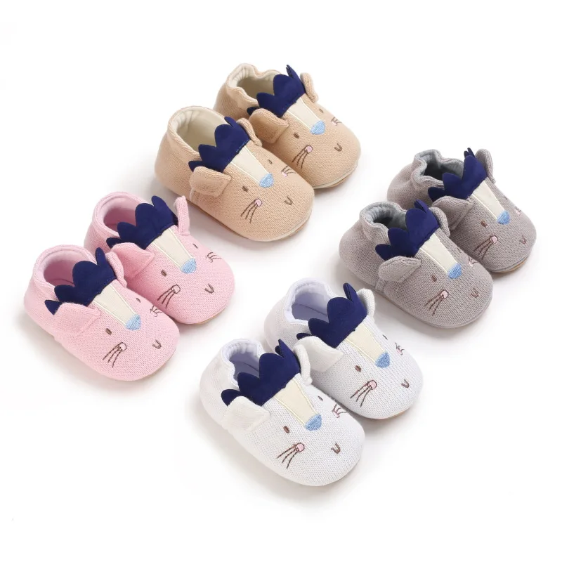 

HOT Newborn Baby Boys Girls Slippers Soft Sole Non Skid Crib House Shoes Cute Animal Winter Warm Booties First Walker Crib Shoes