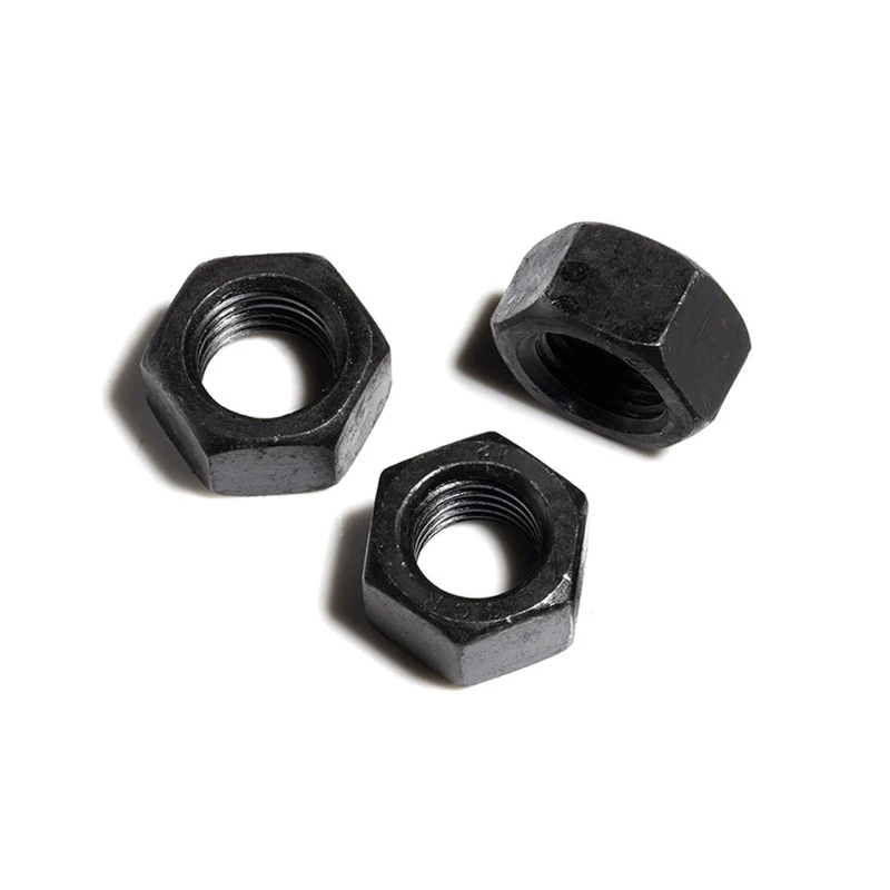 Черная стальная Шестигранная гайка с метрической резьбой M2 M2.5 M3 M4 m5 m6 m8 m10 m12|Гайки|