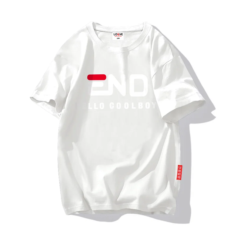 

New summer casual boy T-shirt fashion letter T-shirt boy pure cotton short-sleeved girl T-shirt 3-12 years old wholesale