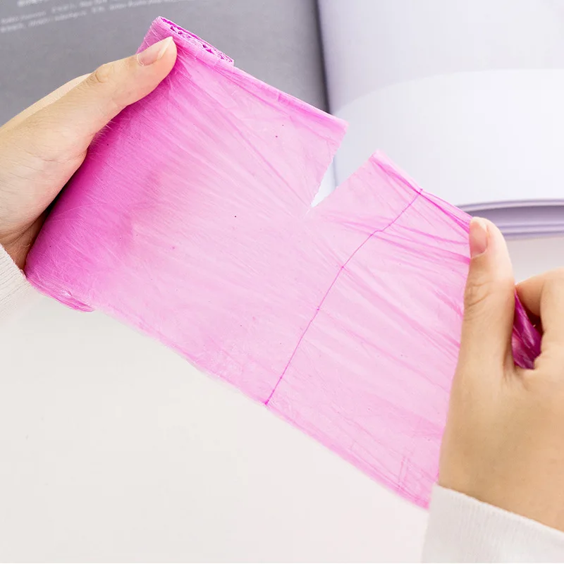 5 томов/Лот 500 шт одноразовые пакеты для мусора бытовые утолщенные пластиковые