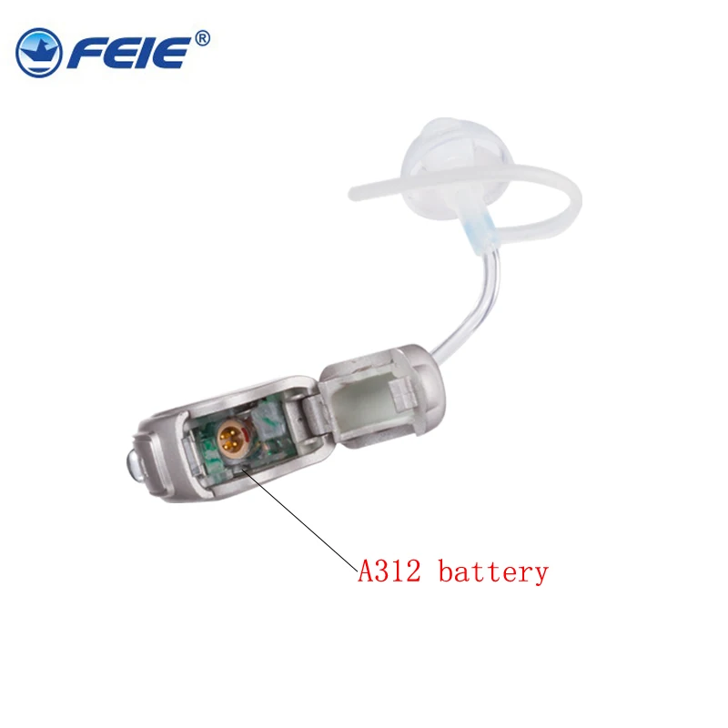 A312 Батарея усилитель слуха Рик Стиль Мини Громкость звуков вкладыш капелька