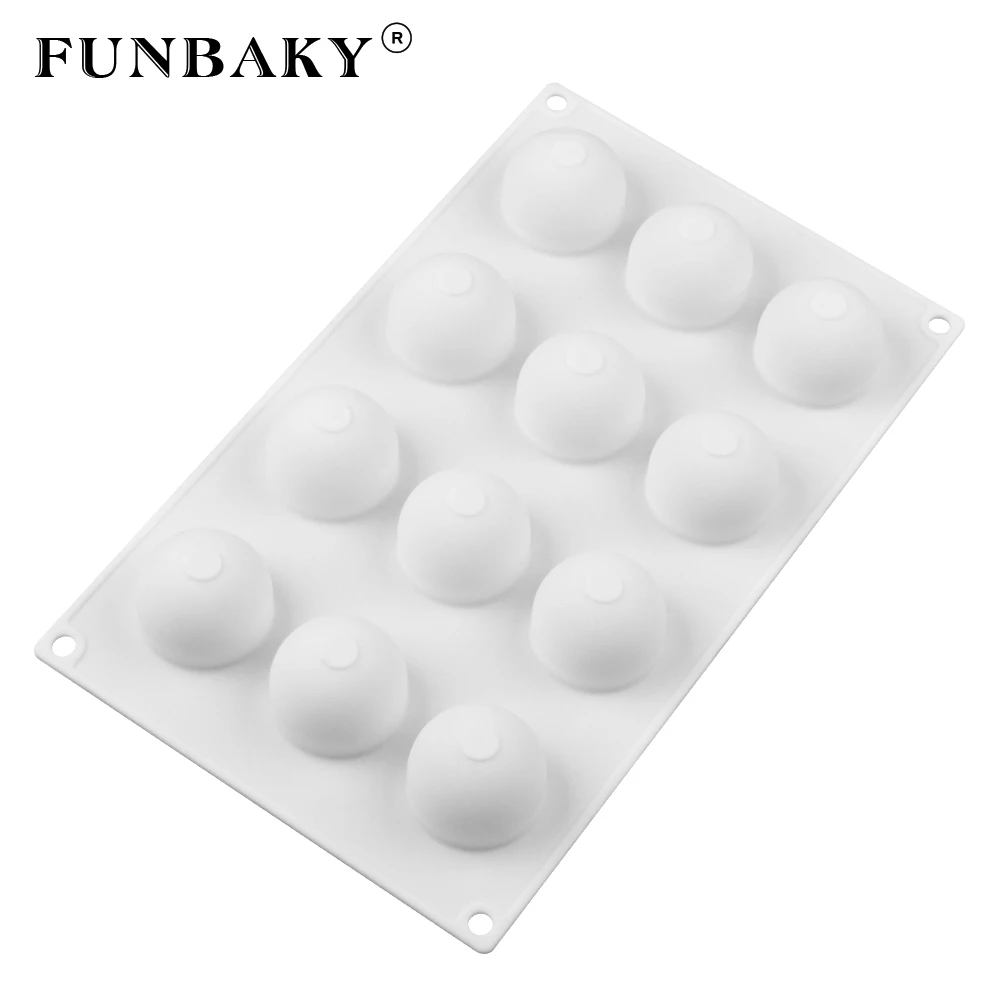 FUNBAKY 3D Сферический лед форма для крема шарика кубика льда сделай сам десертные