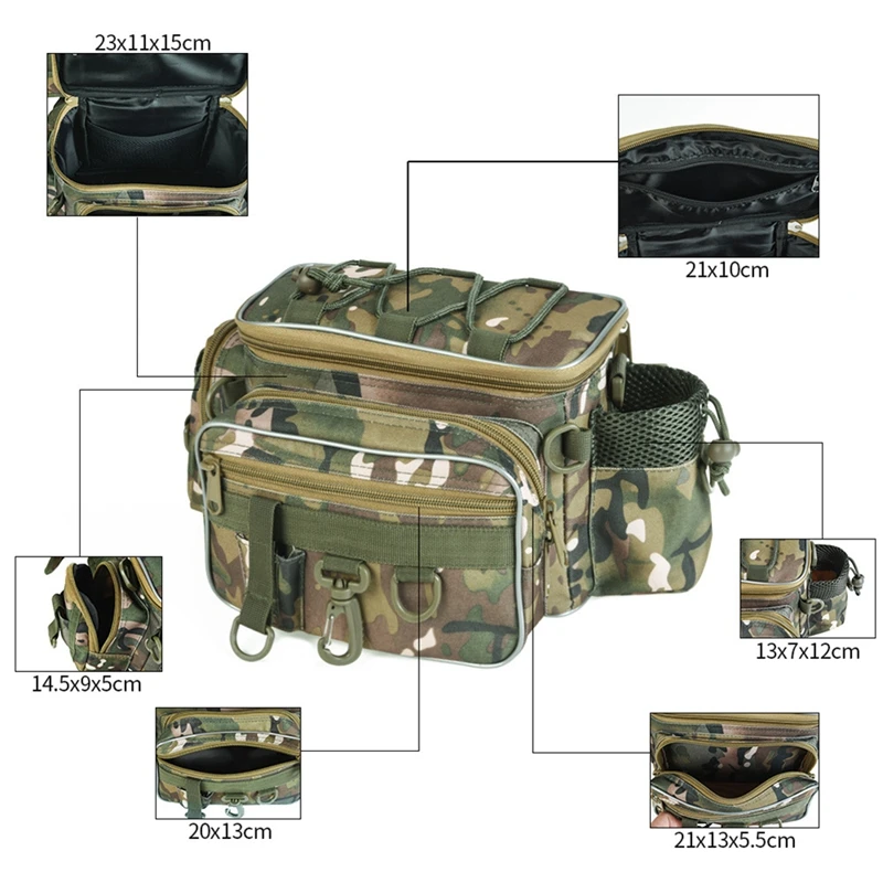 Многофункциональная сумка для рыбалки инструментов на плечо поясная сумка|Сумки