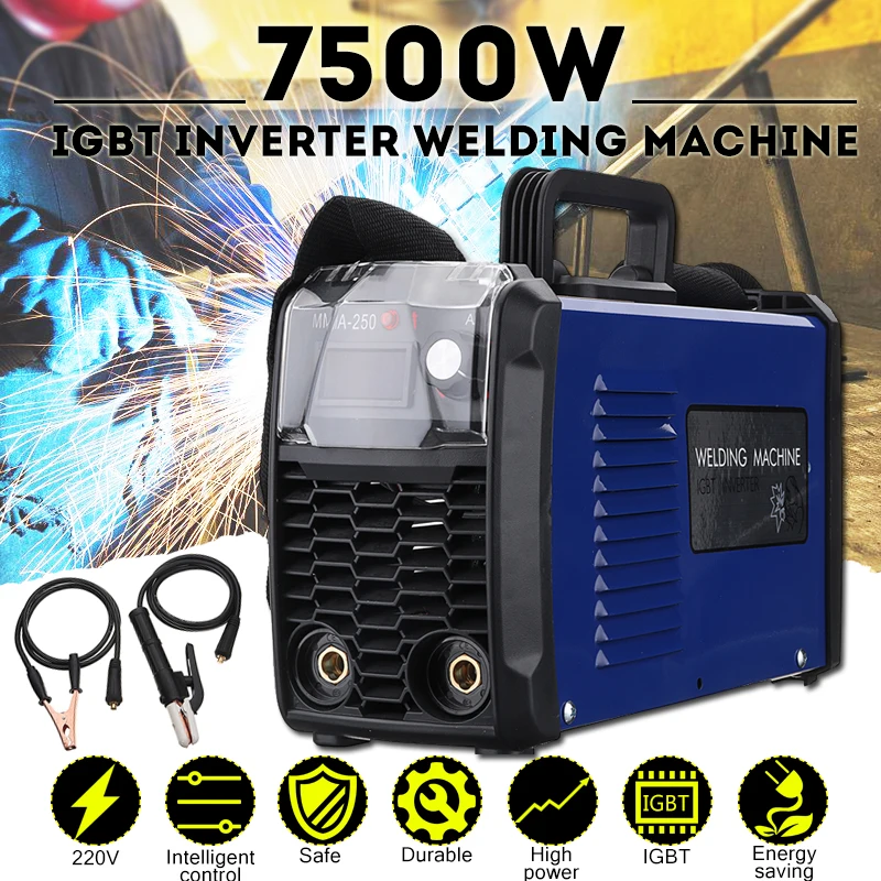 Сварочный аппарат MMA сварочный для сварочных работ с ЖК дисплеем IGBT рабочий