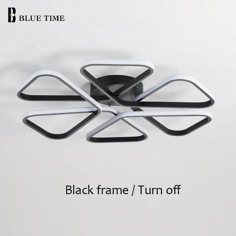 

Modern Led Ceiling Light Dimmer Remote control Ceiling Lamp Black&White Lustre for Living room Bedroom Dining room Kitchen Lamps