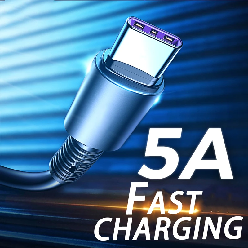 Micro USB Магнитный кабель Type C 5A Быстрая зарядка для Samsung Xiaomi мобильный телефон