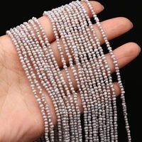 high quality natural freshwater pearl gray beads for jewelry making diy bracelet necklace earrings accessories size 2 5 3mm