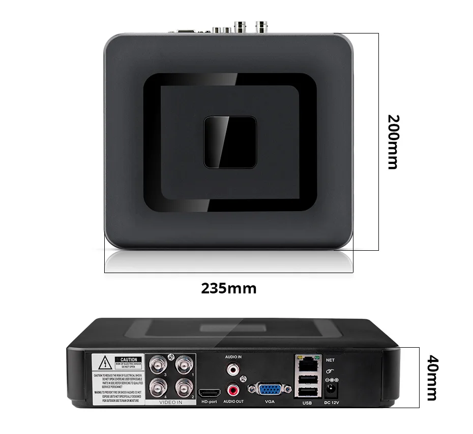 FUERS 2MP 4CH AHD DVR CCTV Камера для наблюдения безопасности Системы Крытый 3000TVL купол