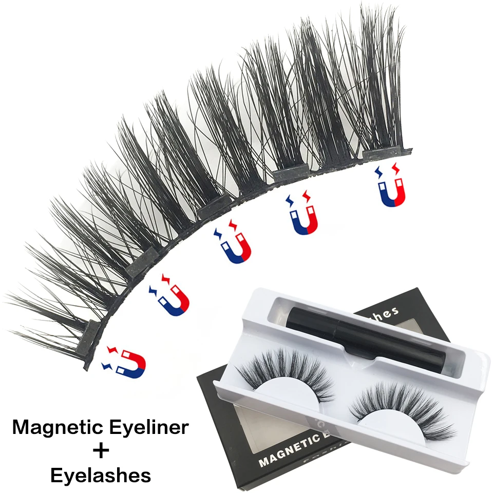 Магнитные ресницы оптом 1 пара 5 магнитов ручной работы Магнитная подводка для