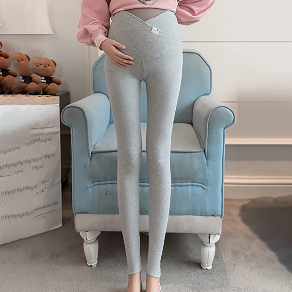 

Women Maternity Leggings Pregnant Loose Plus High Waist Leggings Stretchy Pencil Pants Trousers Belly Legging Pregnancy Pants
