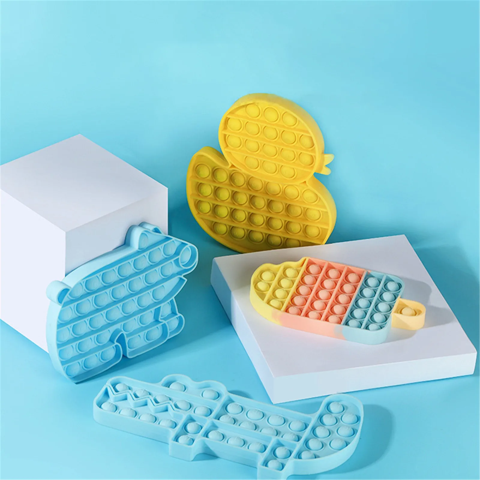 

Fidget Toys Baby Sensory Toy Pops it Grasp Stress Relief Antistress Simple Pops Dimple for Adults Flipping Board