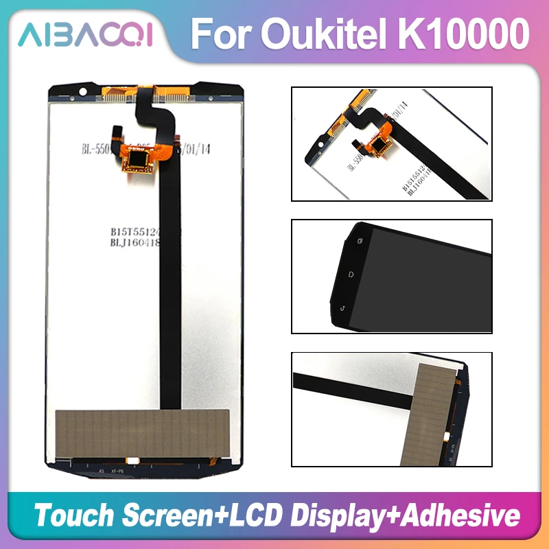AiBaoQi для Oukitel K10000 1280X720 ЖК дисплей Дисплей + кодирующий преобразователь сенсорного