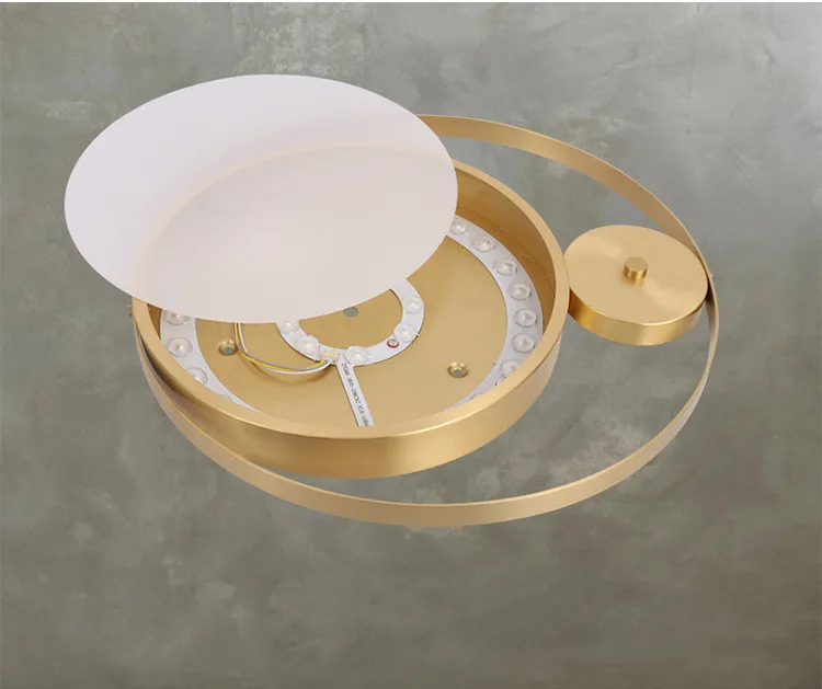 Светильник Потолочный медный ультратонкий для гостиной спальни столовой |