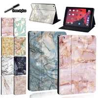 tablet case for ipad 9th 10 2 inch 2021 leather protective sleeve cover for ipad 9th gen marble pattern folding stand cover