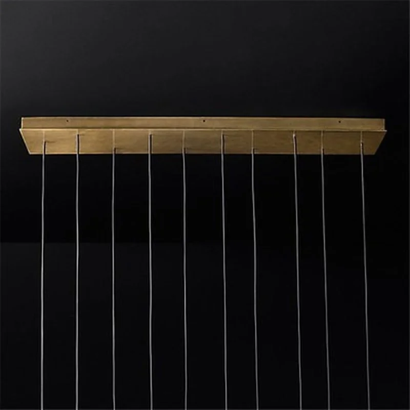 Американское роскошное Медь провод для люстры подвесные RH Лофт светодиодный