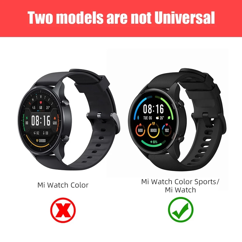 Новинка 2021 ТПУ ремешок SIKAI для Xiaomi Mi Watch цветная спортивная версия защитный чехол