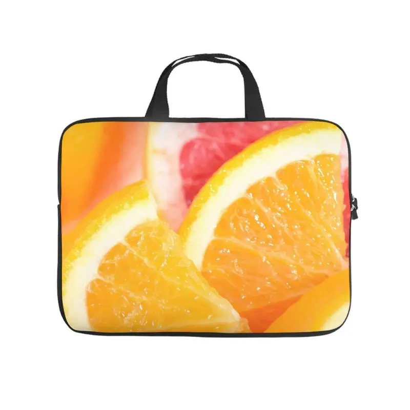 

Summer Lemon Orange Slices Laptop Sleeve Fashion Double-sided Printed Notebook Briefcase Anti-Scratch Neoprene Tablet Sleeves